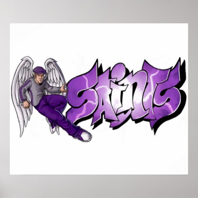Saints Row Graffiti Poster (Front)