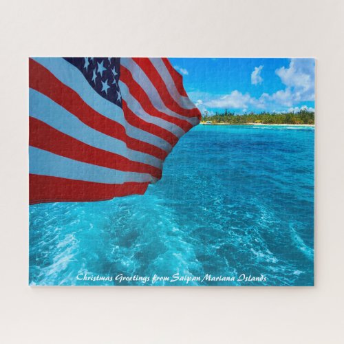 Saipan Mariana IslandsChristmas Greetings Jigsaw  Jigsaw Puzzle