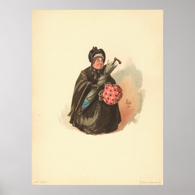Sairy Gamp by Kyd from Martin Chuzzlewit Poster (Front)