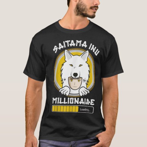 Saitama Inu The Millionaire Loading Coin Crypto To T_Shirt