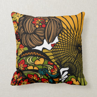 SajuArt Zen "Bangasa and Autumn Color" Pillow