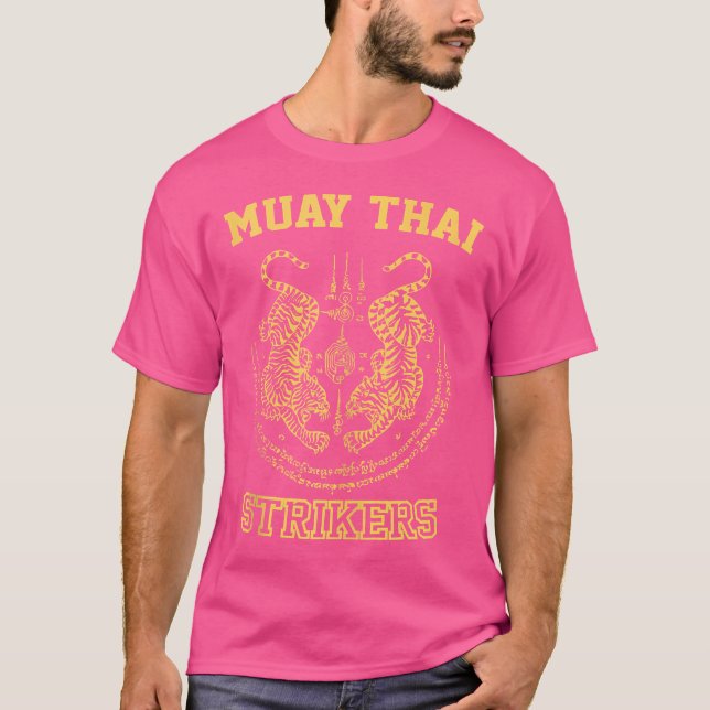 Sak Yant Tiger Muay Thai Kickboxing Fighter T-Shirt (Front)