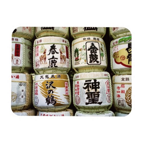 Sake Barrels of Nara  Magnet