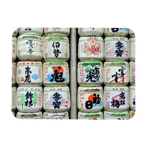 Sake Casks of Ise Shrine Japan Magnet