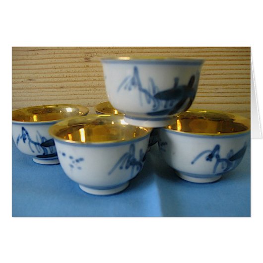 sake cups cards (Front Horizontal)