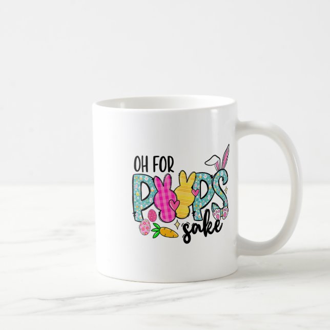 Sake Funny Easter Bunny Print Gles Happy Easter Wo Coffee Mug (Right)