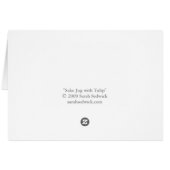 Sake Jug with Tulip Art Card (Back Horizontal)