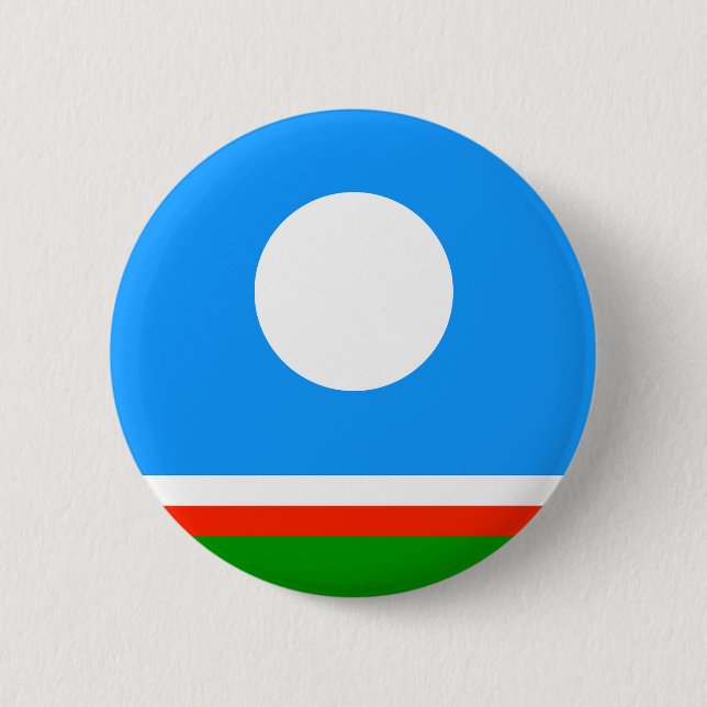 Sakha Flag Button (Front)