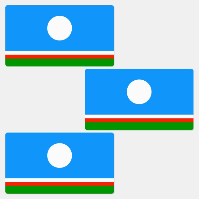 Sakha Flag Labels (Group)