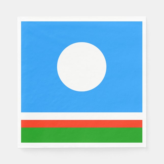 Sakha Flag Napkins (Front)