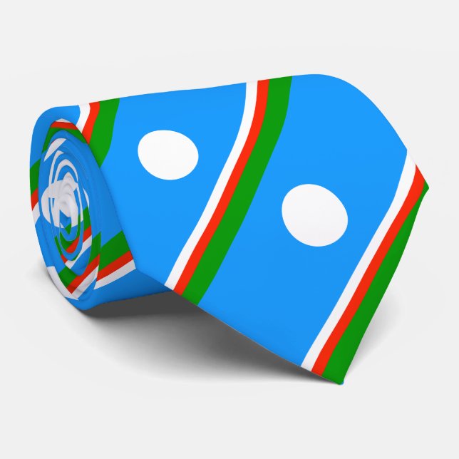 Sakha Flag Neck Tie (Rolled)