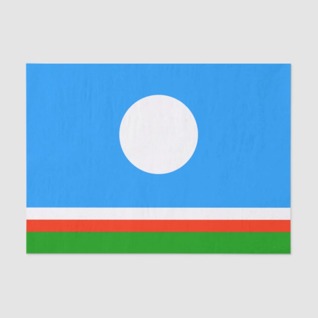 Sakha Flag Tissue Paper (Front)