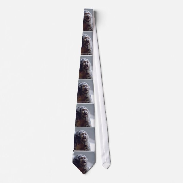 Saki Monkey Face Neck Tie (Front)