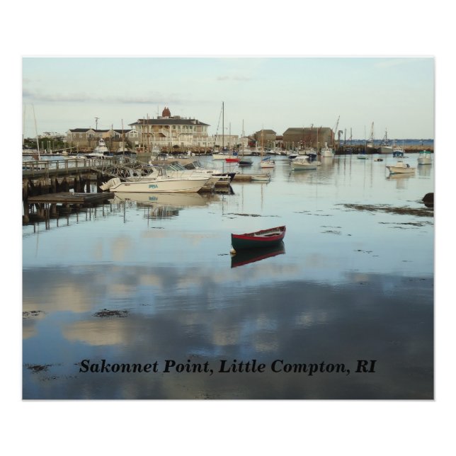 Sakonnet Point, Harbor, Little Compton, RI Photo Print (Front)
