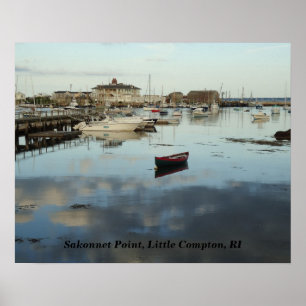 Sakonnet Point, Harbor, Little Compton, RI Poster