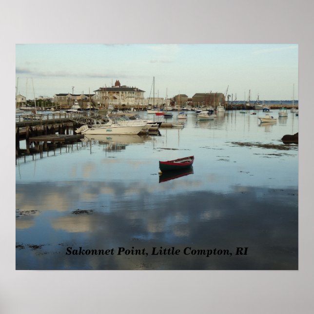 Sakonnet Point, Harbor, Little Compton, RI Poster (Front)