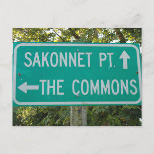 Sakonnet Point, The Commons, Little Compton, RI Postcard