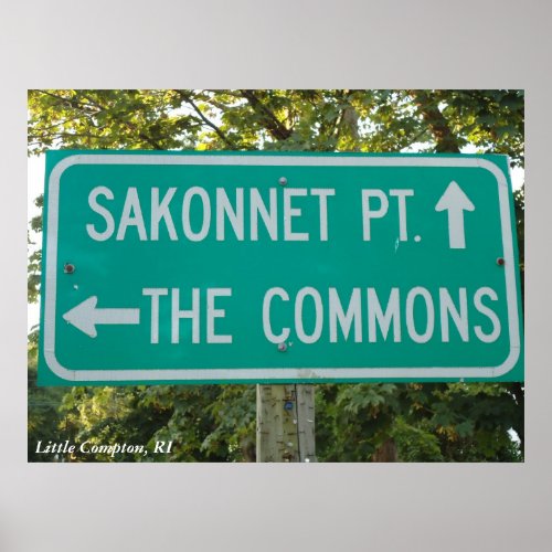 Sakonnet Point The Commons Little Compton RI Poster