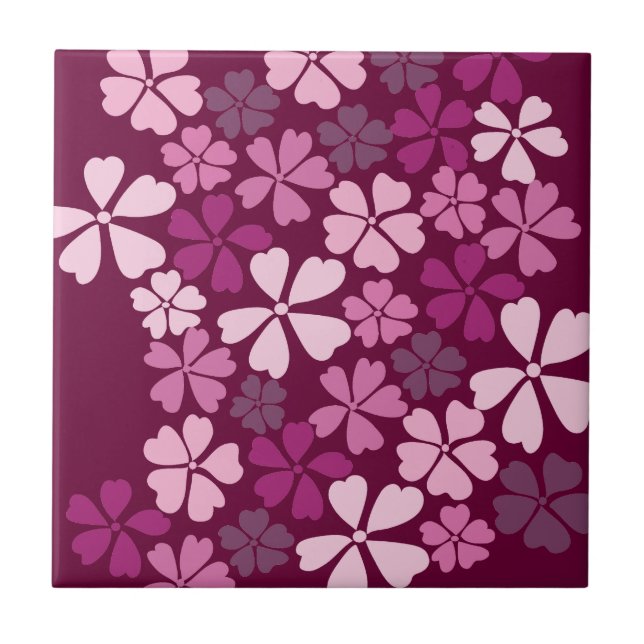 sakula cherry blossom ceramic tile (Front)