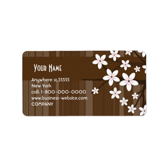 Sakura Address Label (Front)