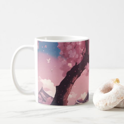 Sakura animal coffee mug