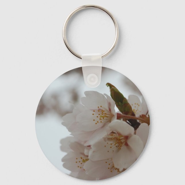Sakura Beautiful Japanese Cherry Blossom Keychain (Front)