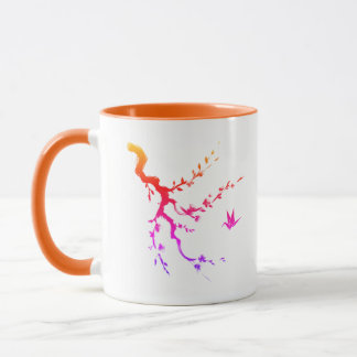 sakura bird mug