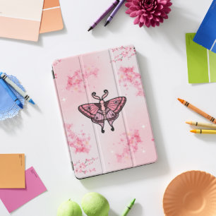 Sakura Bliss, Pink Moth, Sakura Background iPad Pro Cover