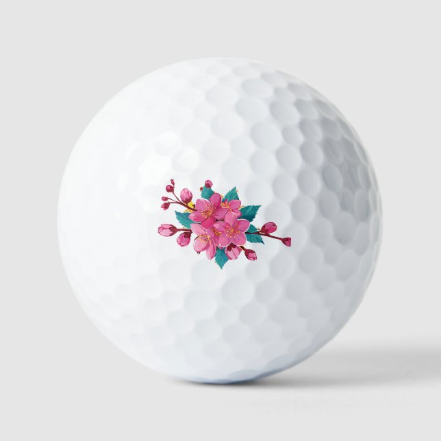 Sakura bloom golf balls (Front)