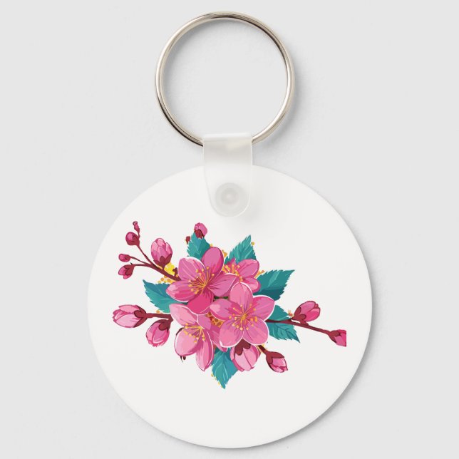 Sakura bloom keychain (Front)