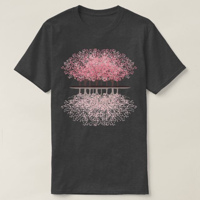 Sakura Blossoms Flower Forest  T-Shirt (Design Front)