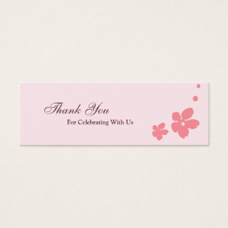 Sakura Blossoms Silhouette Favor Tag