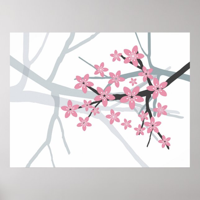 Sakura Branch Original Canvas Print (Front)