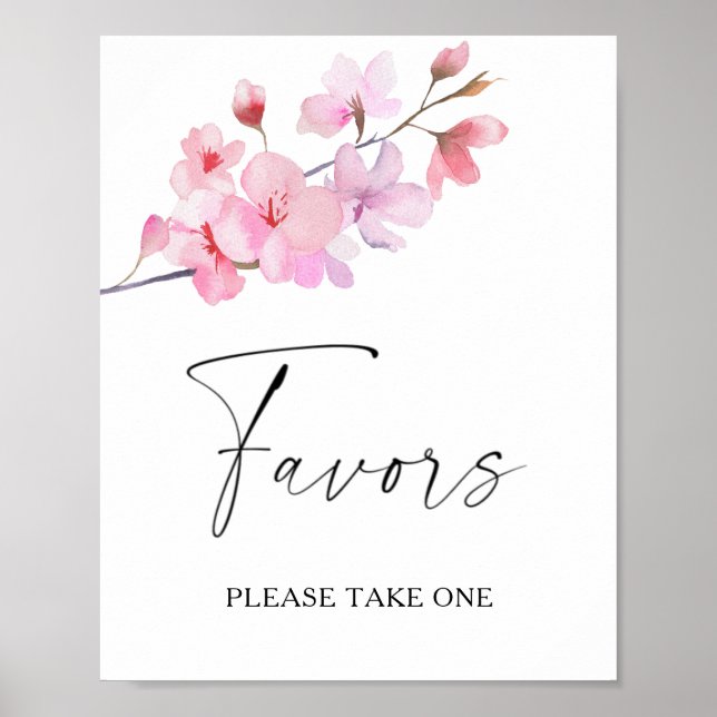 Sakura - bridal favors please take one poster (Front)