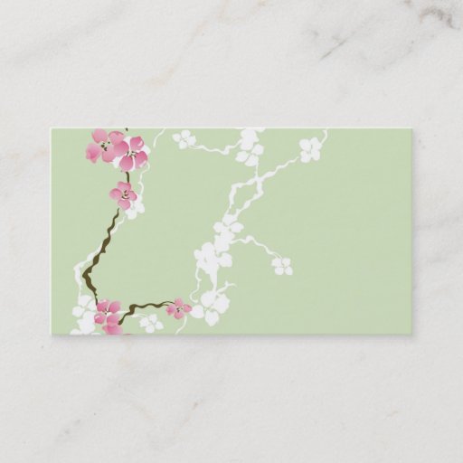 Customizable Sakura Business Card