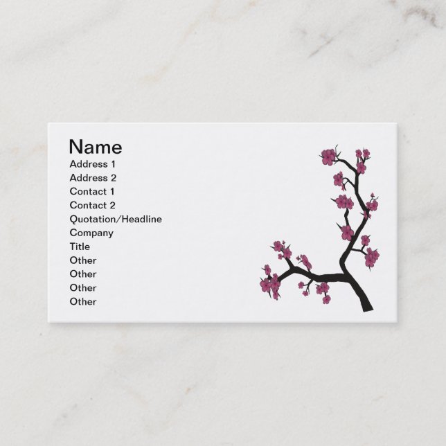 Sakura Business Cards (Front)