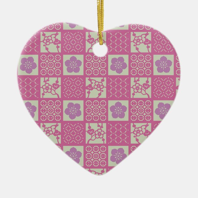 sakura ceramic ornament (Front)