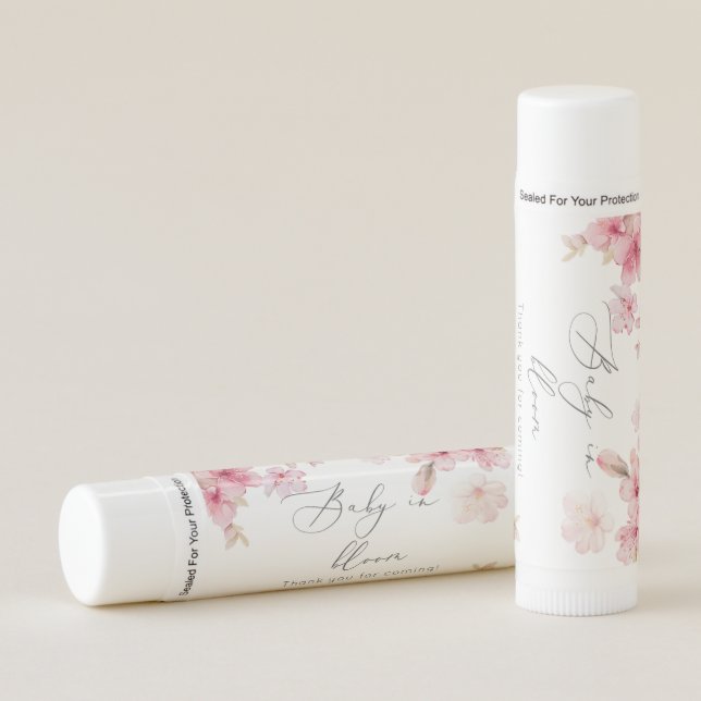 Sakura cherry blossom baby in bloom lip balm (Front)