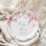 Sakura cherry blossom baby shower paper plates<br><div class="desc">Sakura cherry blossom baby shower Paper Plates 
Matching items available.</div>