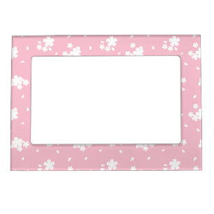 Sakura Cherry Blossom Flower Pattern Magnetic Frame