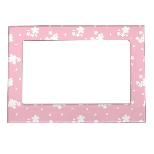 Sakura Cherry Blossom Flower Pattern Magnetic Frame