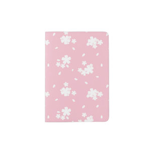 Sakura Cherry Blossom Flower Pattern Passport Holder