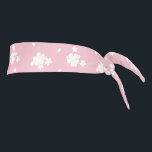 Sakura Cherry Blossom Flower Pattern Tie Headband<br><div class="desc">A cute and lovely cherry blossom in pink background which is very elegant and feminine. This pattern will look lovely in any designs,  especially for girls.</div>