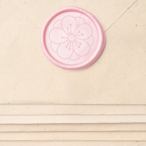 Sakura Cherry Blossom Flower Wax Seal Sticker