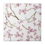Sakura Cherry Blossom Pattern Ceramic Tile