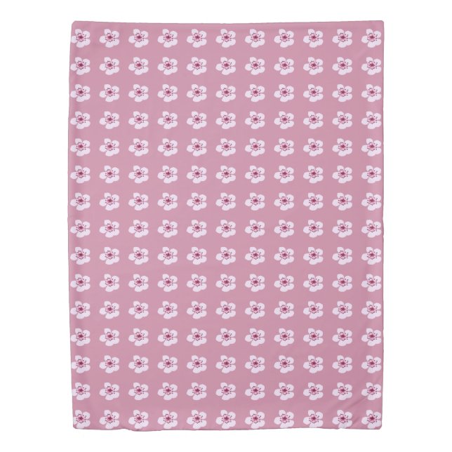 Sakura cherry blossom pink duvet cover (Front)