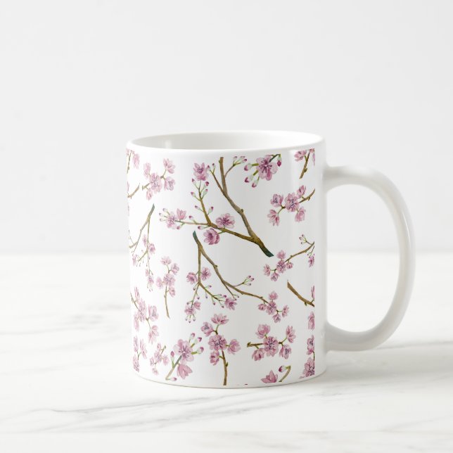 Sakura Cherry Blossom Print Coffee Mug (Right)
