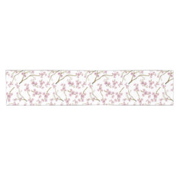 Sakura Cherry Blossom Print Short Table Runner