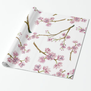 Sakura Cherry Blossom Print Wrapping Paper