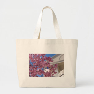 Sakura Cherry Blossoms Americana Large Tote Bag